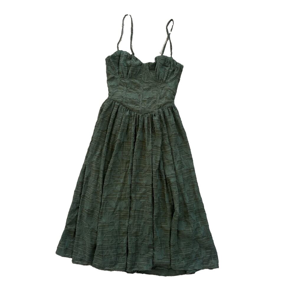 Jessica Simpson Size Medium Green Lace Ballconette Bra Renaissance Fair Dress